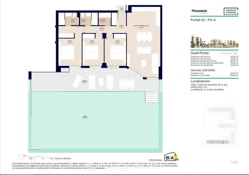 3 Cuarto Apartamento en venta
Almerimar, Almería