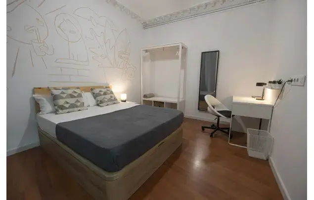 Habitacion 134m2 Barcelona Estancia Media Larga