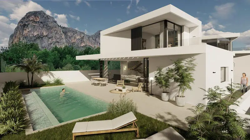 Villa en Polop 3 Dormitorios 3 Baños Nueva
