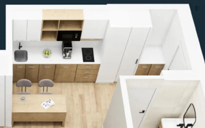 Residencia Moderna con amplias zonas comunes y espacios privados