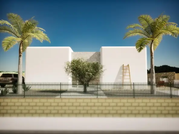 Villa Ibicenca en Alfaz del Pi 3 Dormitorios Piscina