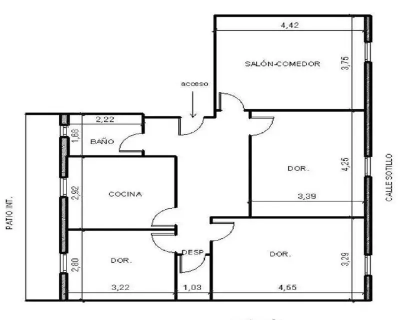 Piso 93m2 3 habitaciones Alfaro