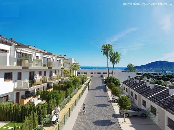 Villas en La Nucia con Piscina: 4 Dormitorios, Vistas al Mar