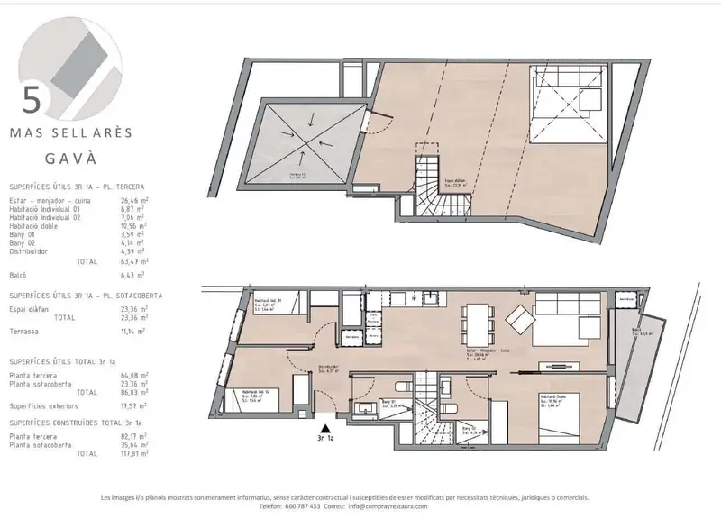 Planta Baja en Gavà Centro 3 Dormitorios 2 Baños Patio y Porche