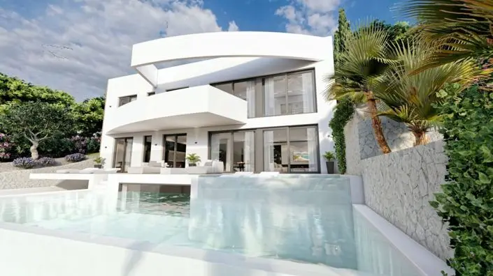 Villa de Lujo en Altea 4 Dormitorios Piscina Infinita Vistas Panorámicas