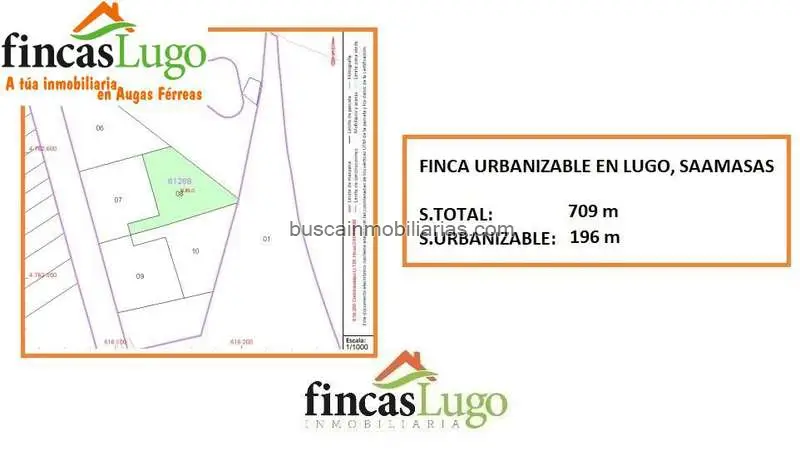 Parcela Urbanizable en As Saamasas Lugo con Licencia y Proyecto