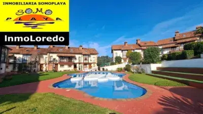 Chalet Adosado en Somo con Terraza y Barbacoa