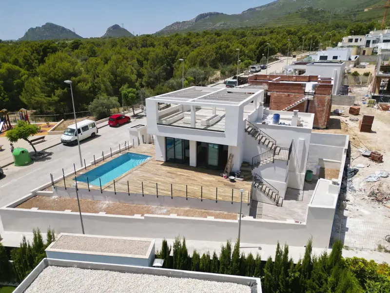 Villa en Polop con Piscina Privada y Jardin
