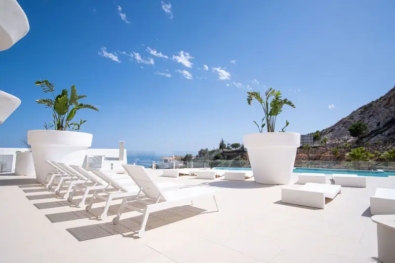 Atico 3 Dormitorios Benalmadena Pueblo Vistas al Mar Jacuzzi