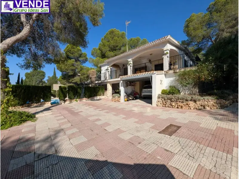 Venta Chalet Rustico Sax Piscina Terraza 4 Habitaciones