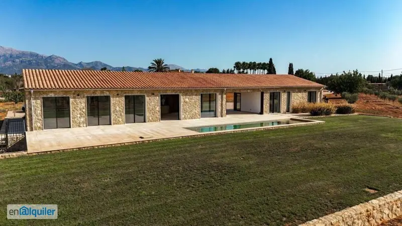 Alquiler Finca Lujo Inca 5 Dormitorios Piscina Aire Acondicionado
