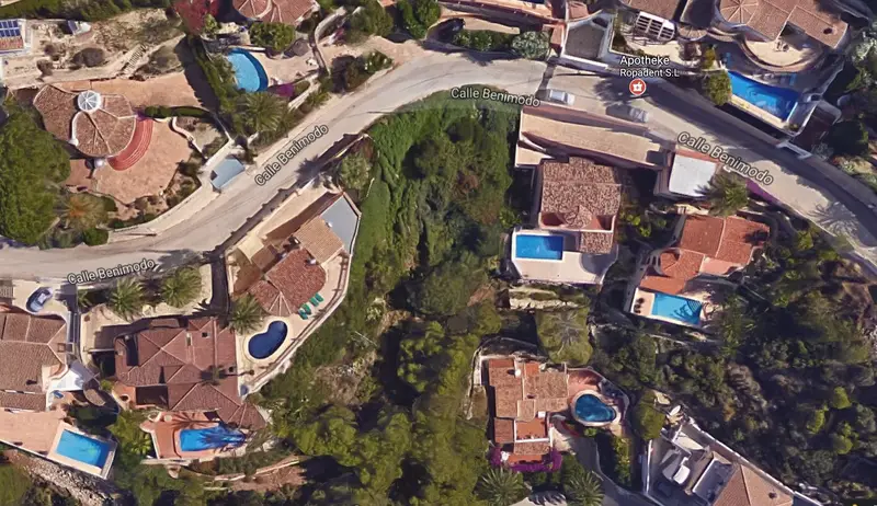 Terreno en Venta Moraira Vistas al Mar 800m2