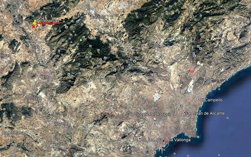 Terreno en Venta Sax Alicante 15000m2