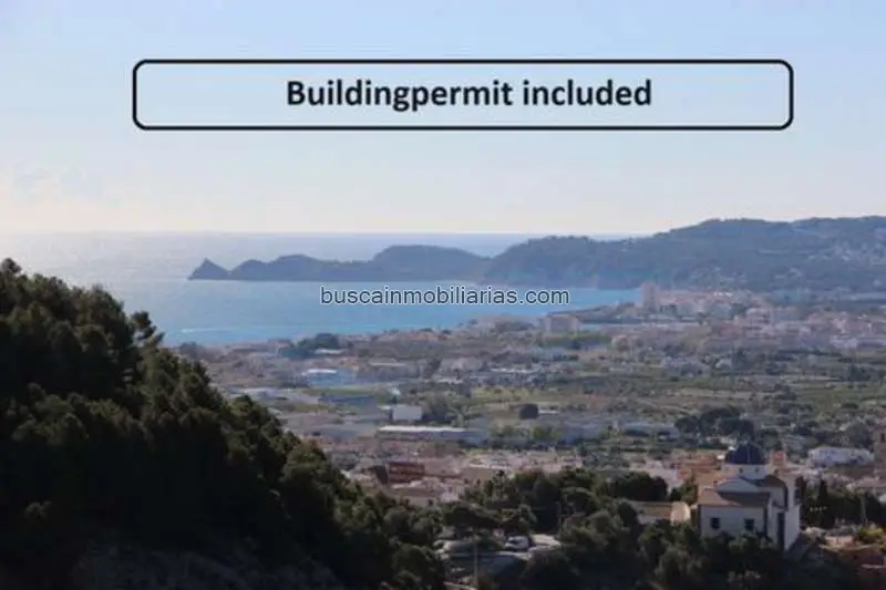 Parcela en Venta Jávea  Vistas al Mar Licencia Incluida
