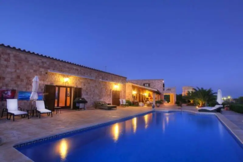 Villa 4 Dormitorios Punta Prima Menorca Cerca Playa Piscina Privada