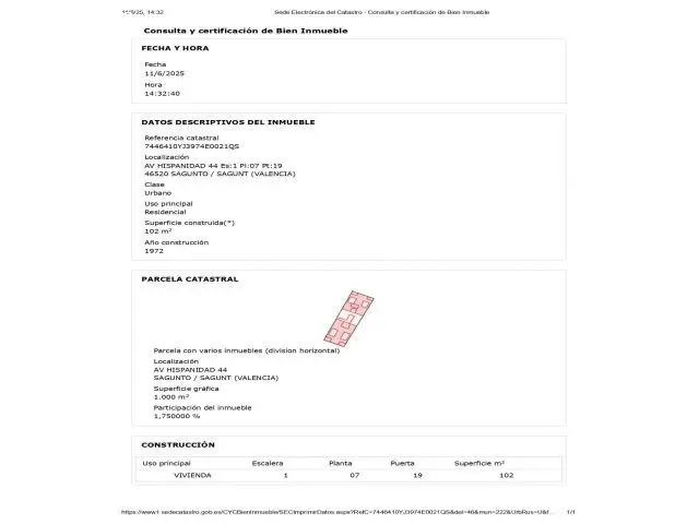 Venta Piso Sagunto 4 habitaciones Alquilado Inversores