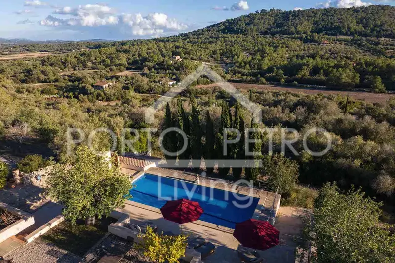 Finca Rustica Petra Mallorca Dos Casas Olivar Vistas