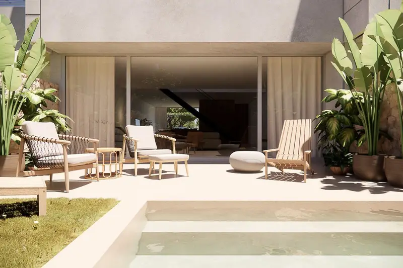 Chalet Adosado en Mallorca con Piscina Privada y 4 Dormitorios