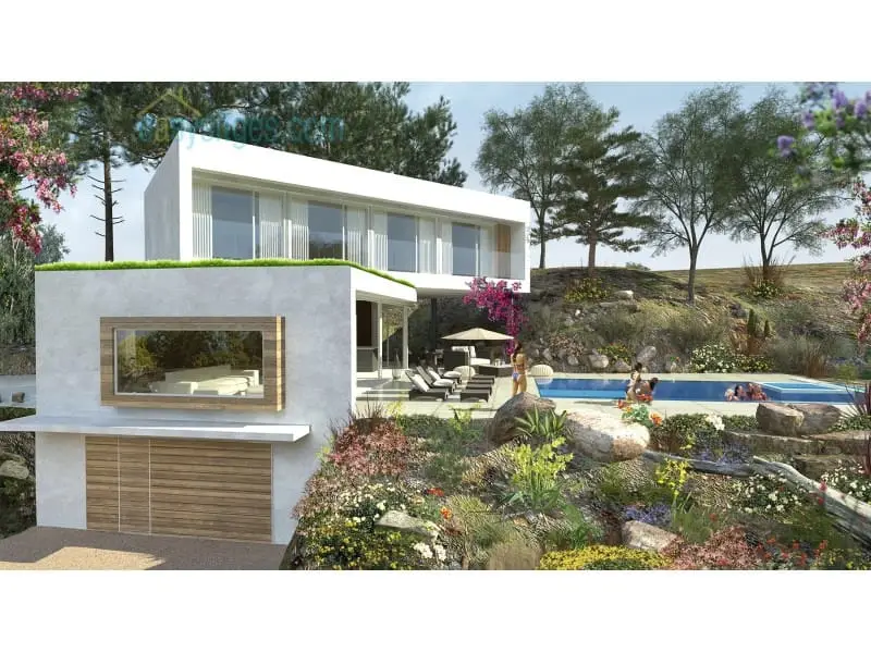 Parcela Rústica Olivella 973m² Vistas Valle Proyecto Villa 4 Dormitorios