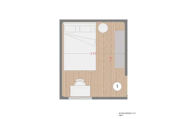 Rent a room of 56 m² in Madrid