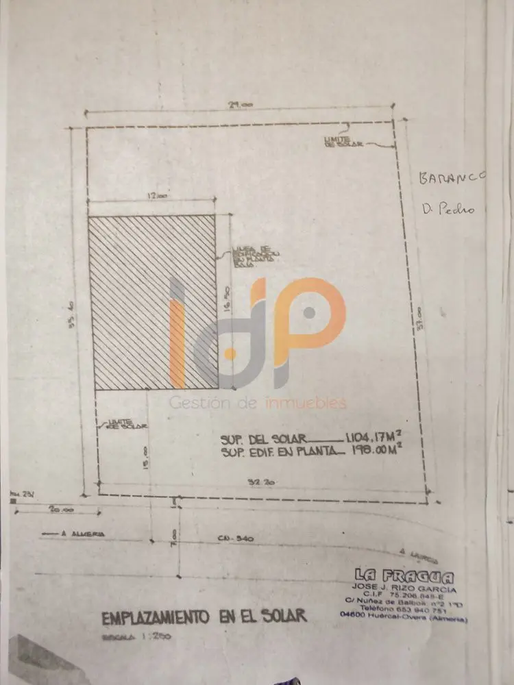 Venta Solar 1100m2 Huercal Overa 8 Viviendas