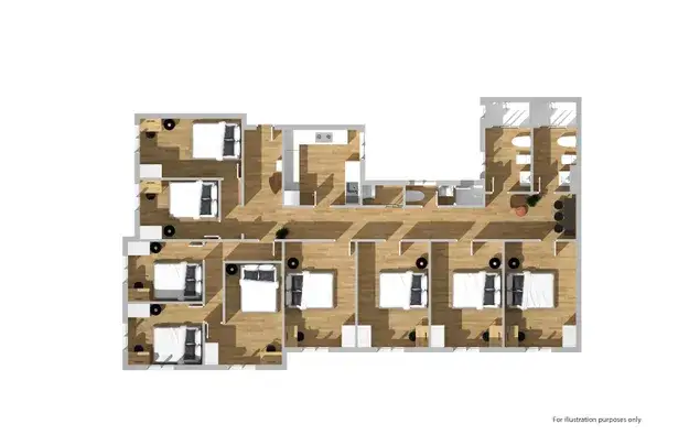 Apartamento 9 Dormitorios Estudiantes Madrid