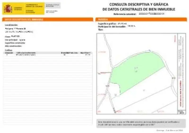 7 Parcelas Urbanizables 121345m2 El Esparragal Murcia