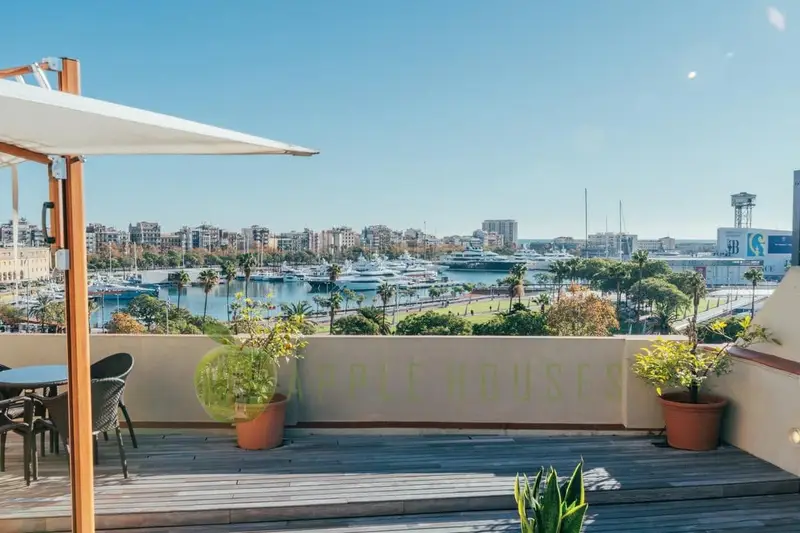 Atico de Lujo en el Gotico Barcelona con Terraza y Vistas al Puerto