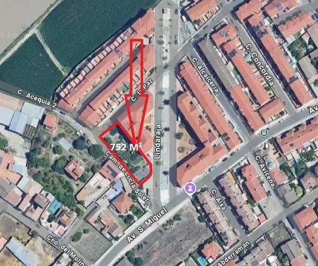 Venta Terreno 752m2 Hjar Ref V893