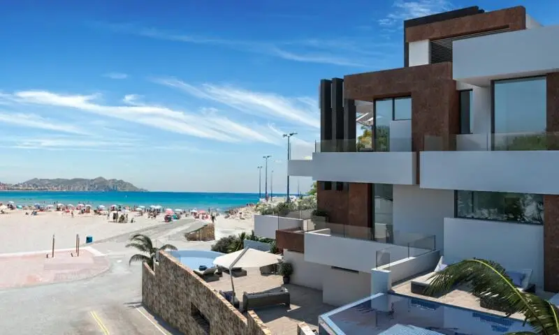 Apartamento 3 Dormitorios Primera Linea Playa Benidorm Piscina Privada