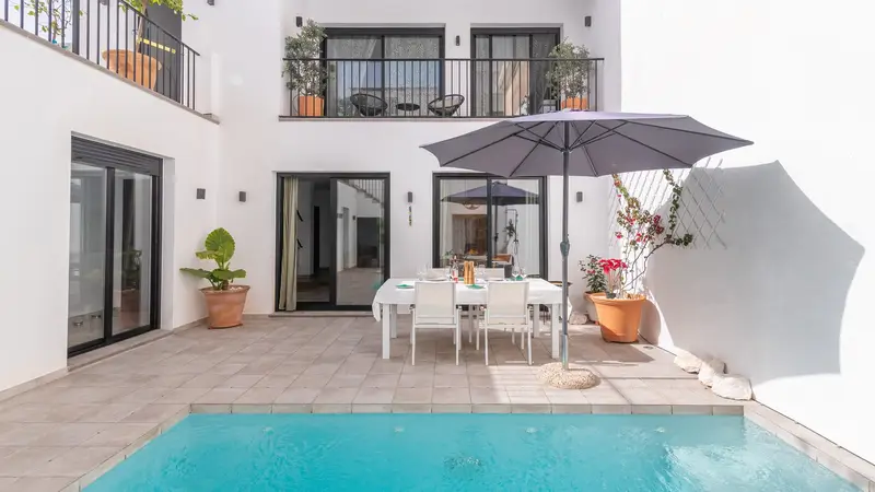 Casa Villa 3 Dormitorios Malaga España Piscina Privada Jardin