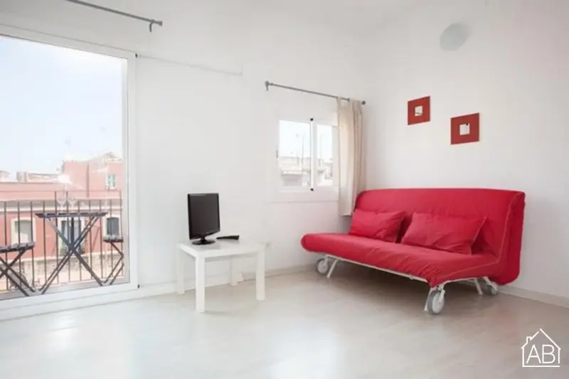 Apartamento Barceloneta Cerca de la Playa Estudio para 3