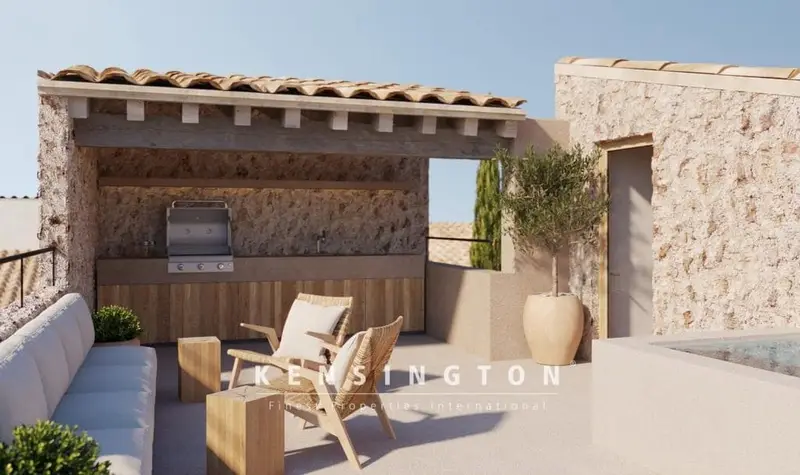 Chalet en Arta Mallorca con 2 casas adosadas y piscina