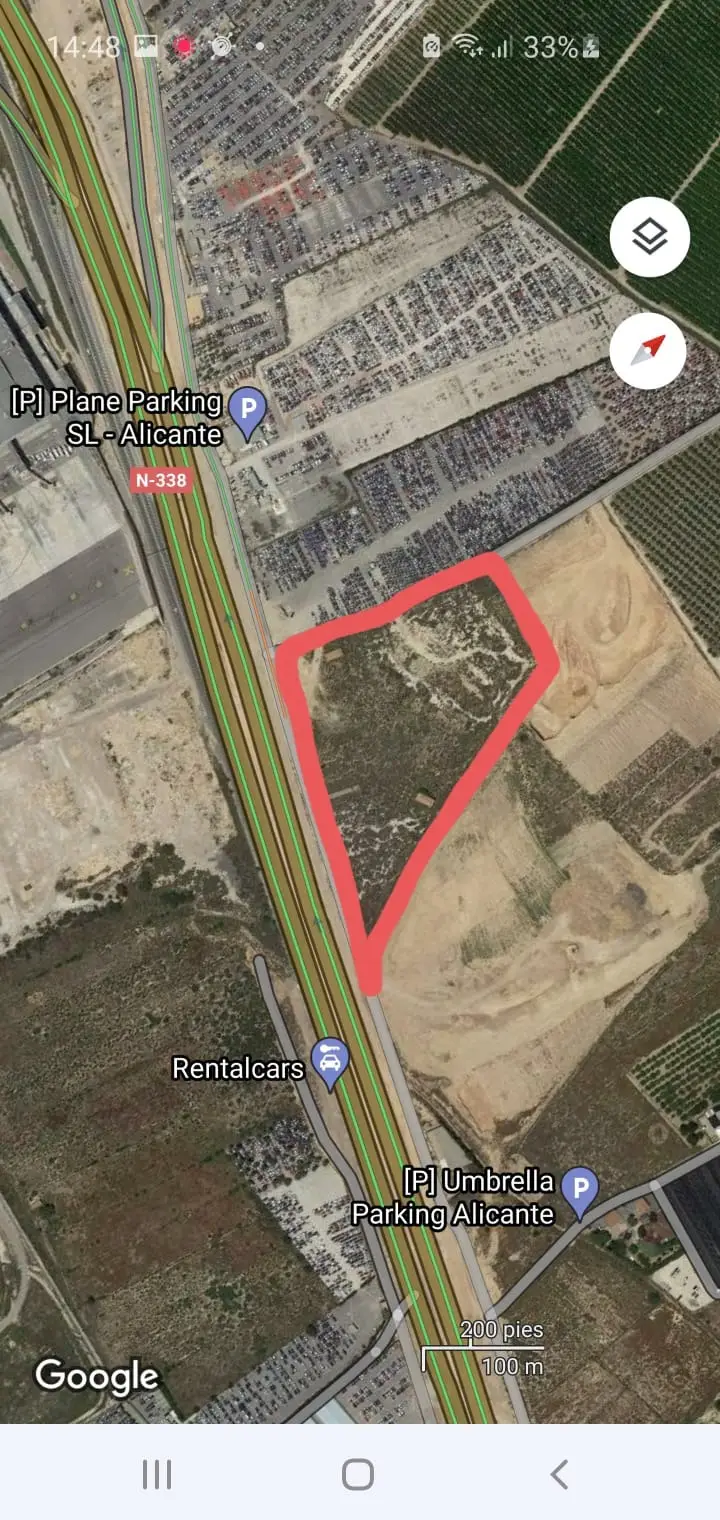 Venta Parcela Aeropuerto El Altet 34000m2