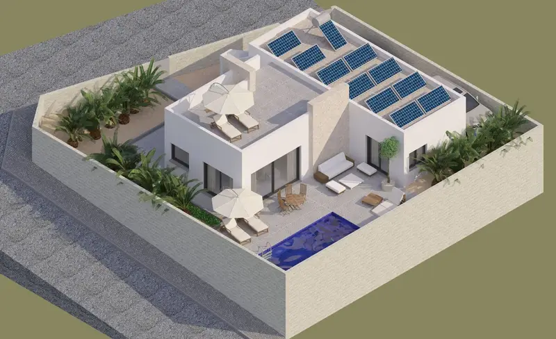 Venta Villa a estrenar en Pueblo, Benijofar - Ref: N8223