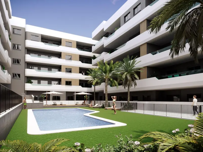 Pisos en Venta en Residencial con Piscina en Santa Pola
