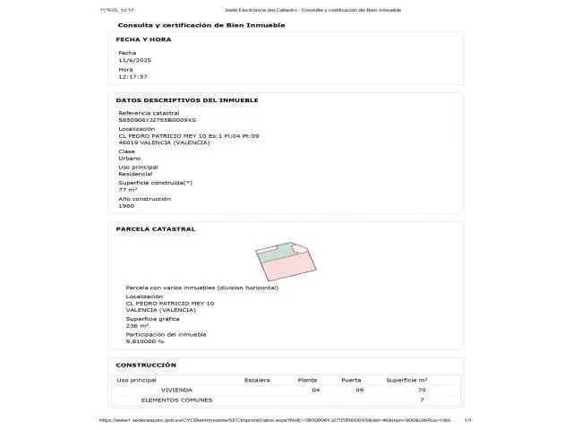 Venta propiedad con inquilino Torrefiel Valencia