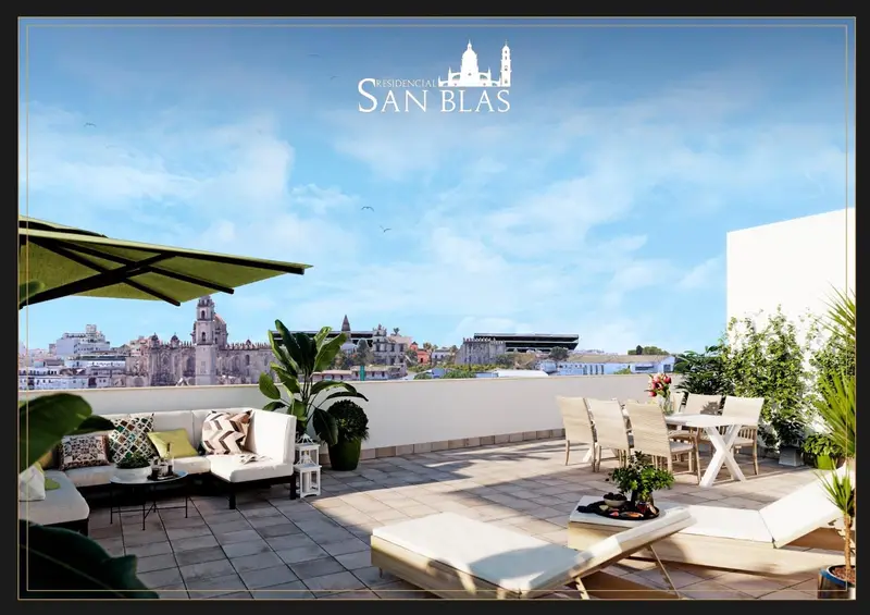 Atico en venta Jerez de la Frontera 3 dormitorios 2 baños terraza 117m2