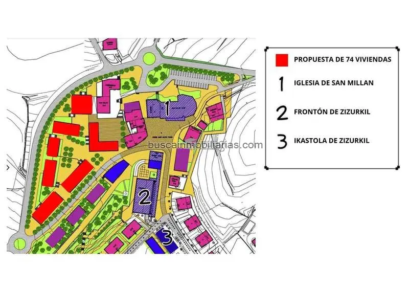 Parcela Urbana en Zizurkil para 74 Viviendas