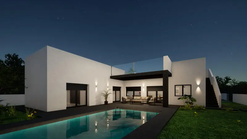 Villa en venta Pinoso Nueva Construccion Piscina 8x4m