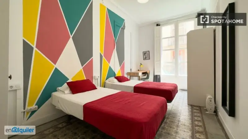 Habitacion en Apartamento 5 Dormitorios Barri Gotico Barcelona