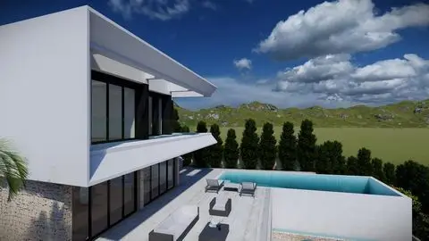 Parcela para construcción de una villa con licencia de obras en Altea Hills, Costa Blanca