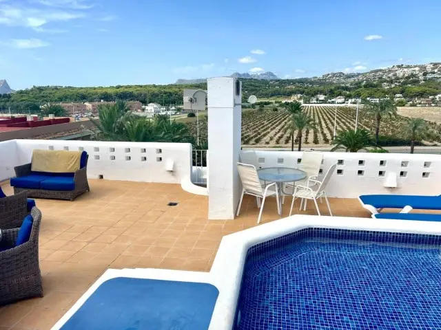 Atico en Moraira 2 Dormitorios Piscina Privada Solarium