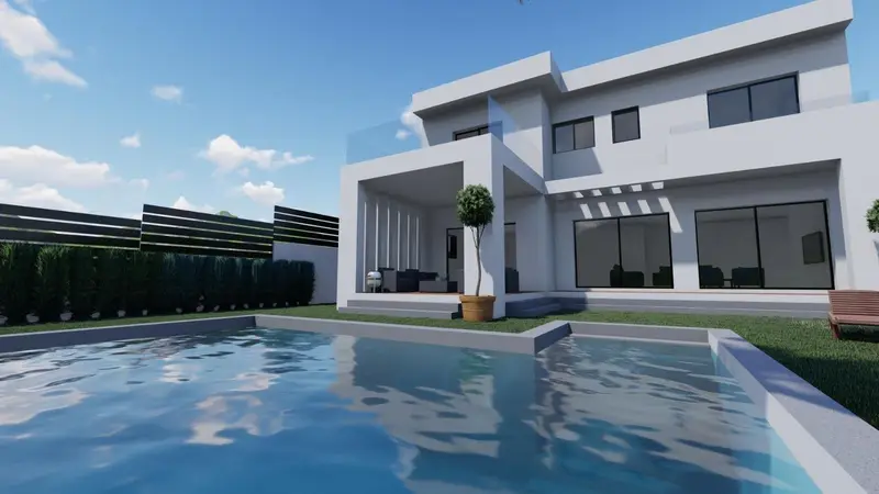 Terreno en Venta Coín Chalet Moderno 4 Dormitorios Piscina