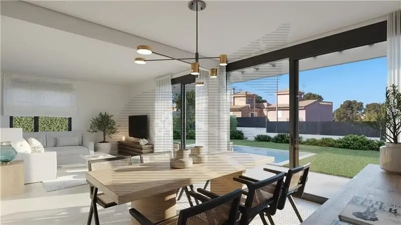 Adosado en Mallorca con Piscina Privada y 4 Habitaciones
