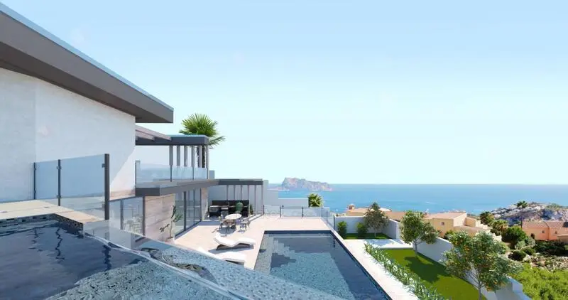 Villa de Lujo en Cumbre del Sol con Piscina y Vistas al Mar