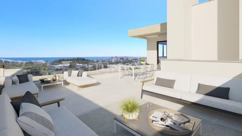 Apartamentos de Nueva Construccion en Estepona con Vistas al Mar