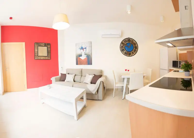 Apartamento céntrico en Málaga con terraza y jacuzzi