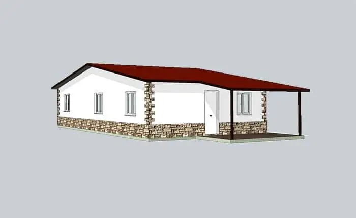 Casa Modular ECO-LINEA 81m² 3 Dormitorios