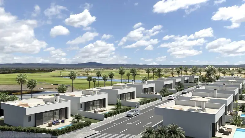 Villa en Alhama de Murcia Golf con Jardin y Solarium